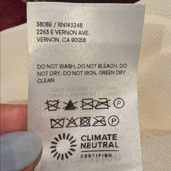 Reformation Aden Silk Dress - Size L - Neutral Combination - Beyond gorgeous! - Picture 9 of 10